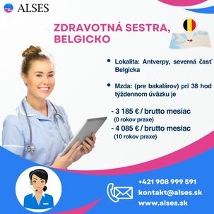 Zdravotná sestra, Antverpy Belgicko