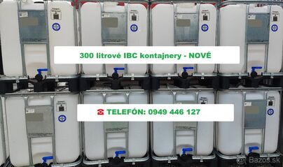 Predám nové 300L IBC kontajnery