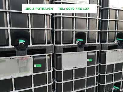 Predám čierne 1000L IBC kontajnery z potravín