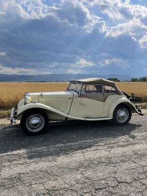 MG TD z roku 1952 – super stav, žiadne investície, biele ŠPZ