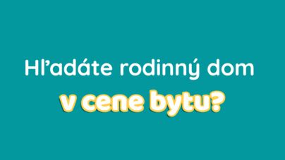 IBV Slnečná: rodinné domy v cene bytu, Sučany