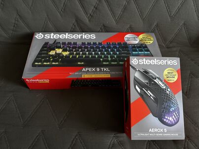 Predám set - herná klávesnica a myš značky Steeelseries.