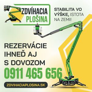 Prenájom zdvíhacej samohybnej plošiny Leguan 225