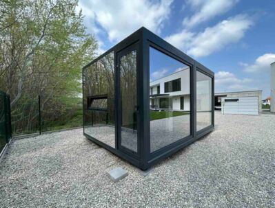 Predám mobilný, zateplený, moderný, dizajnový domček z ocele