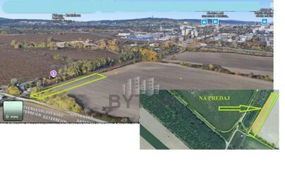 V Petržalke pri NESTE a hranici s Rakúskom pozemok