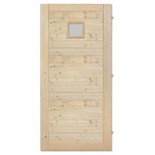 Palubkové H dveře vodorovné se sklem 20/20