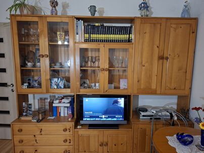 Predám obývaciu stenu s televízorom a s knižnicou :-)