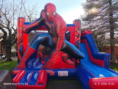 Skákací hrad Spider-Man na detsku oslavu