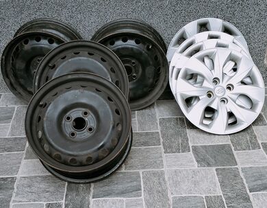 Predám plechové disky 6J R15.