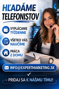 ???? HĽADÁM TELEFONISTOV / TELEFONISTKY (BRIGÁDA) ????