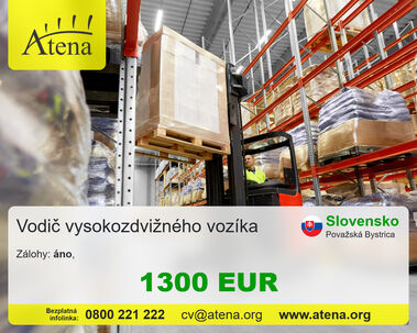 Vodič VZV v modernom závode automobilového priemyslu