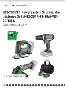 Predám sadu aku náradia