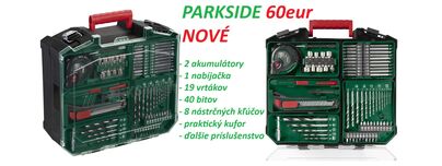 Aku vŕtací skrutkovač s 2 akumulátormi Parkside