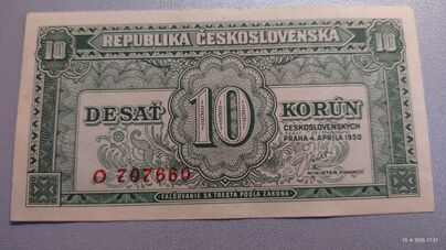10 Korún Československých 1950