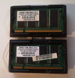 RAMka do laptopu: 2x Unifosa 512 MB DDR