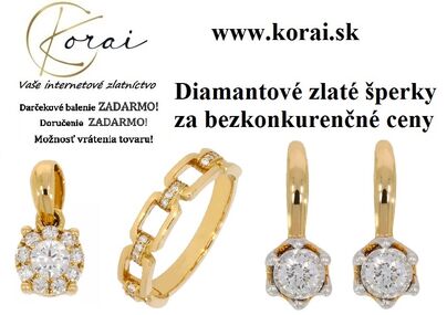 Diamantové zlaté šperky Korai
