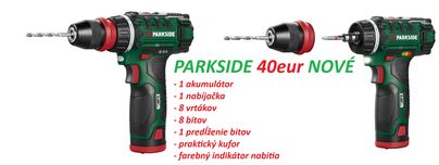 Aku vŕtací skrutkovač s príslušenstvom 28 Nm