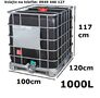 Predám čierne 1000L IBC kontajnery z potravín