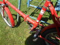 Mestský skladací bicykel na fotkách