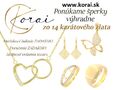 Veľké zľavy na zlaté šperky zo 14k zlata Korai