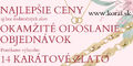Diamantové zlaté šperky Korai